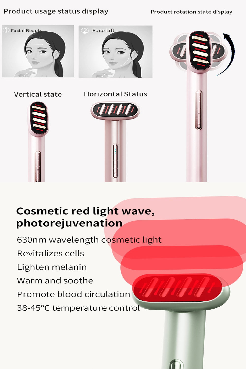5-in-1 Microcurrent Facial Wand – Lift
