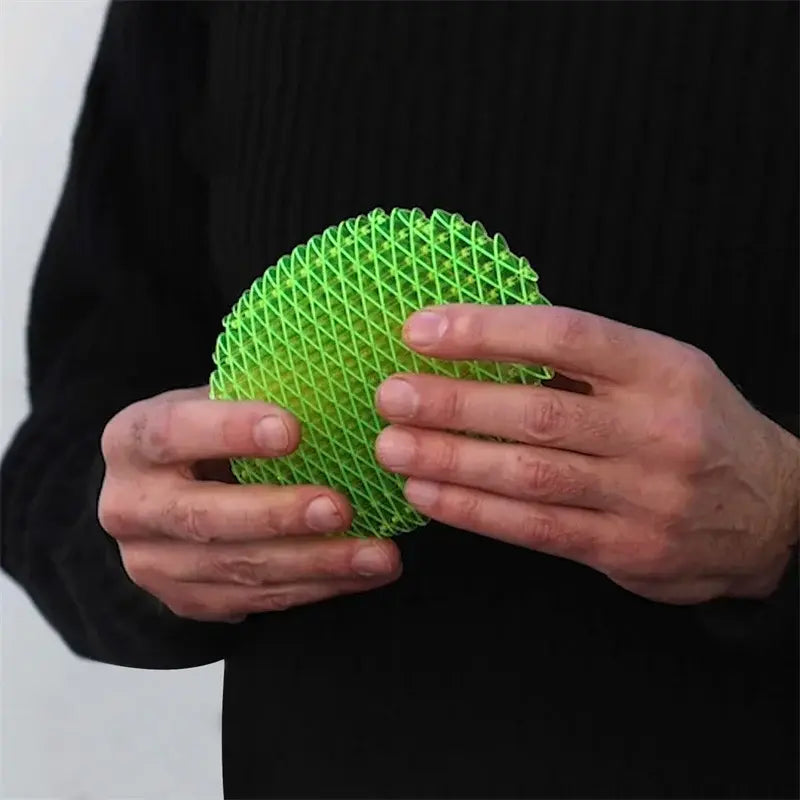 Bright Green Fidget Worm Stress Relief Toy