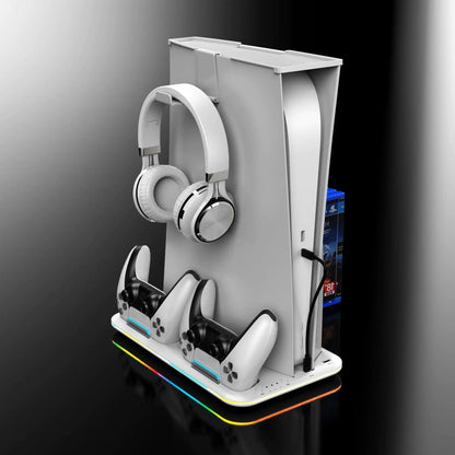 PS5 Charging Dock with RGB Lighting Headset