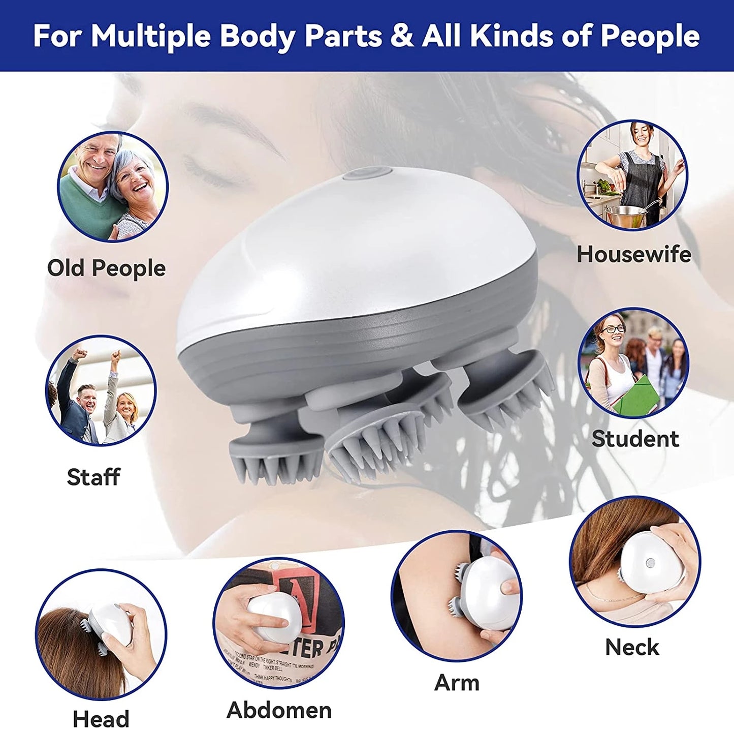 Portable Head Scalp Massage Device