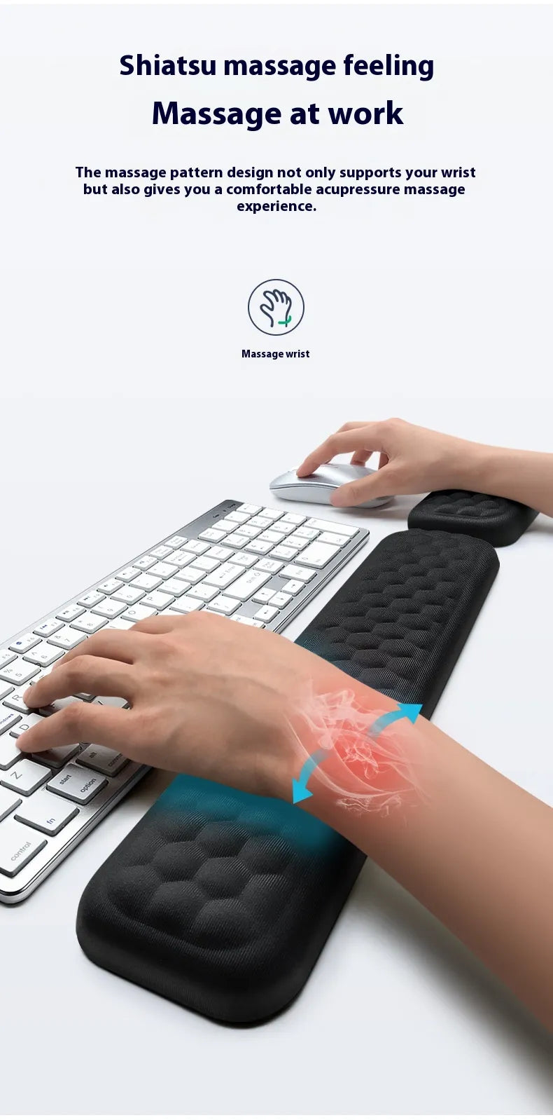 Ergonomic Memory Foam Wrist Pad