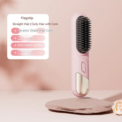 Portable Wireless Hair Straightening Comb