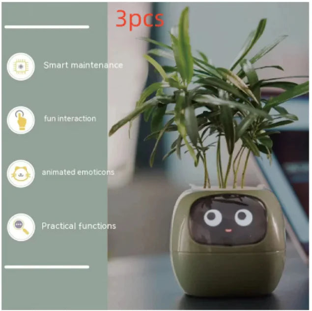 Smart Grow Planter with AI Expressions