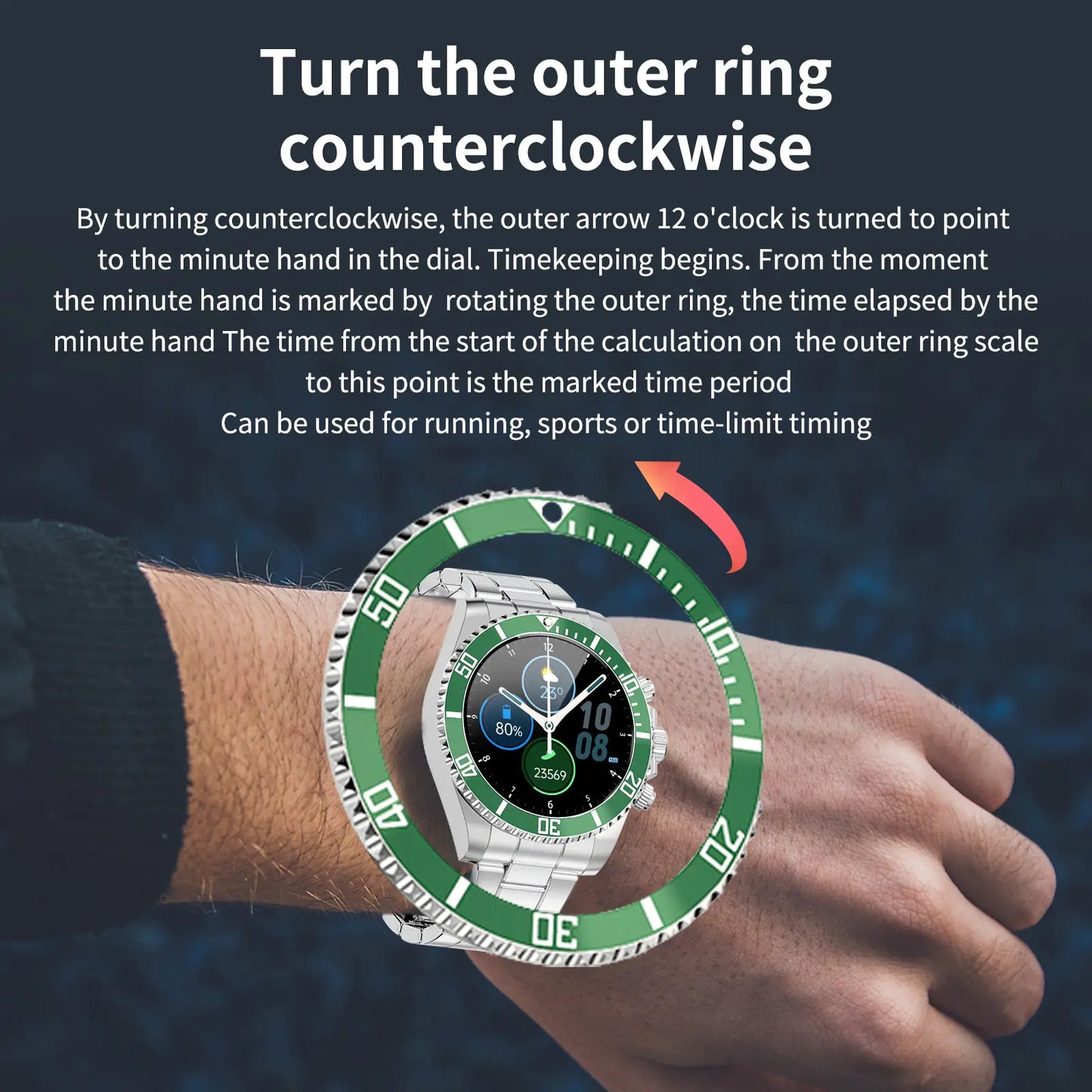 Smart watch Bluetooth Call Message Display