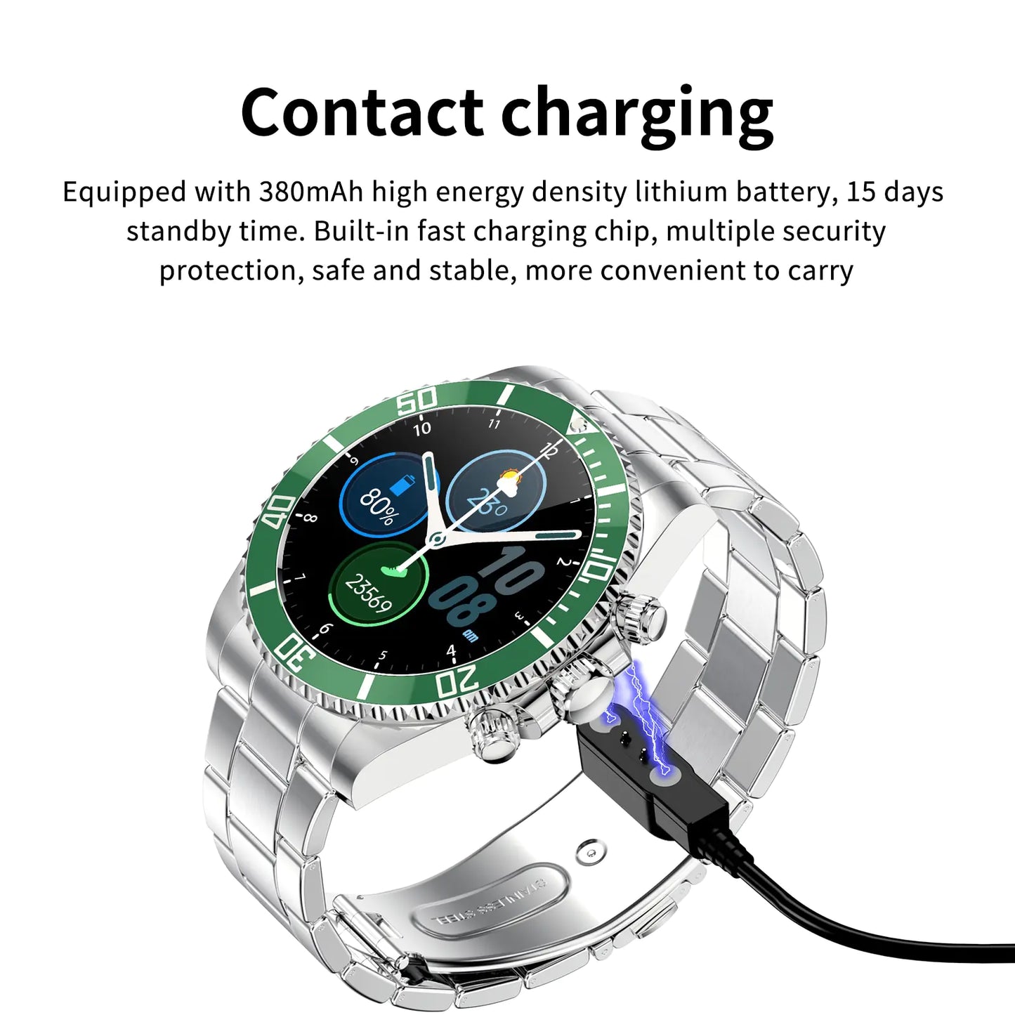 Smart watch Bluetooth Call Message Display