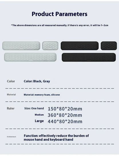 Ergonomic Memory Foam Wrist Pad