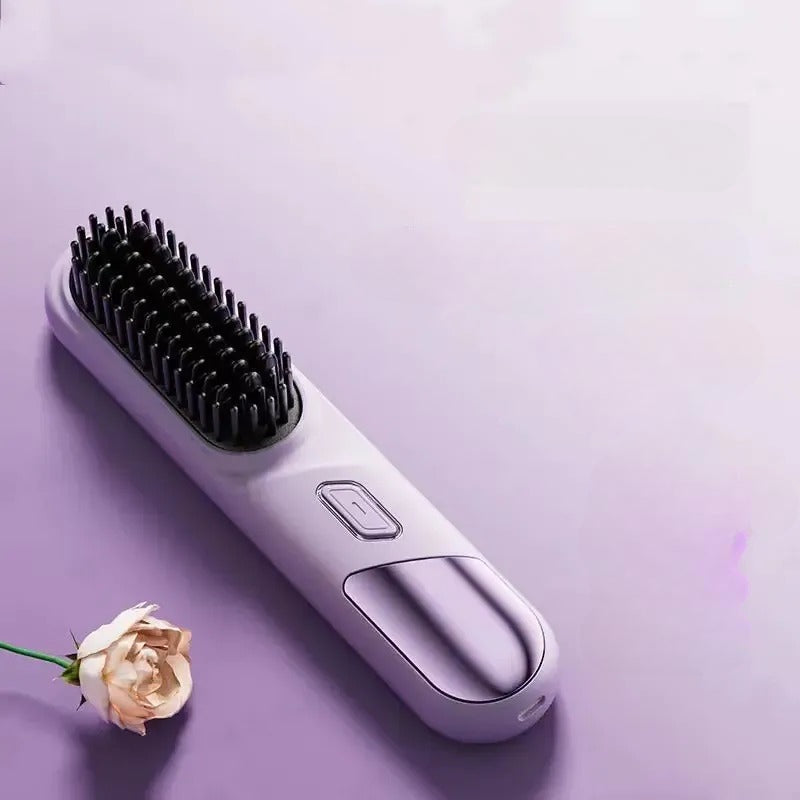 Portable Wireless Hair Straightening Comb