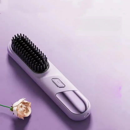 Portable Wireless Hair Straightening Comb